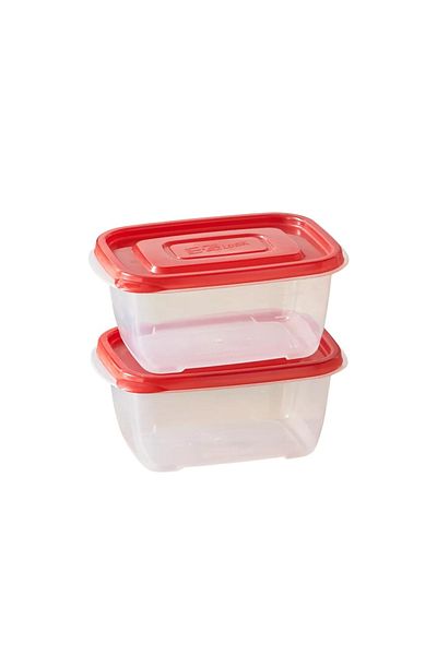 locknlock EzLock Rectangle Container Set - 800ml (Set of 2)