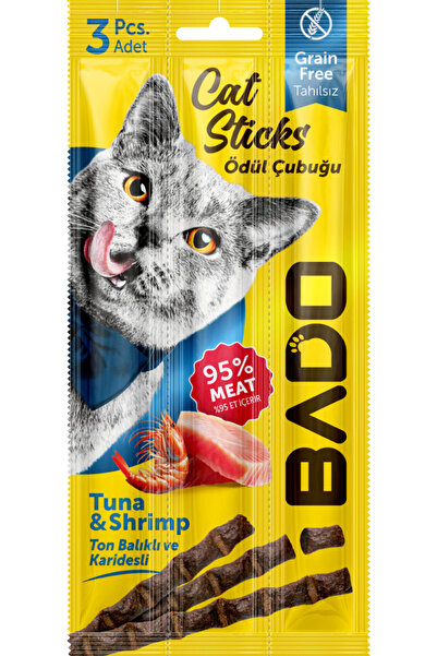 Bado Kedi Ödül Çubuğu Ton Balıklı ve Karidesli 3x5gr