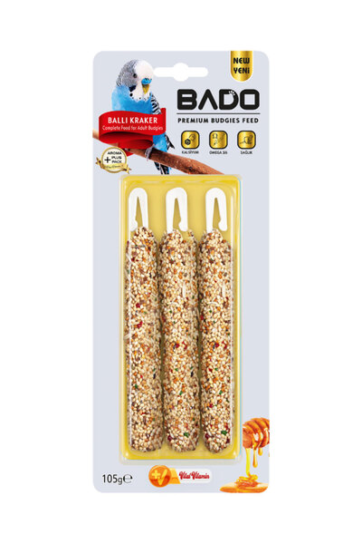 Bado Muhabbet Kuşu Krakeri Ballı 105gr