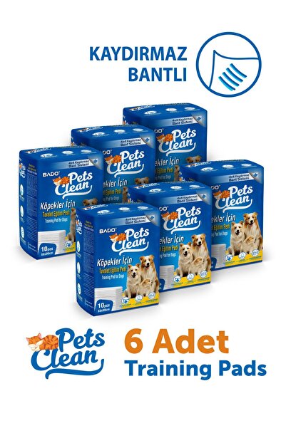 Pet's Clean Pets Clean Eğitim(ÇİŞ) Pedi 10lu 60*90cm*6'lı Paket