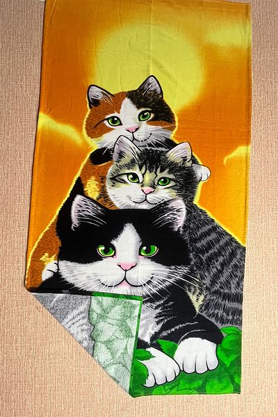 PRINTOPIA Cute Cats Beach Towel