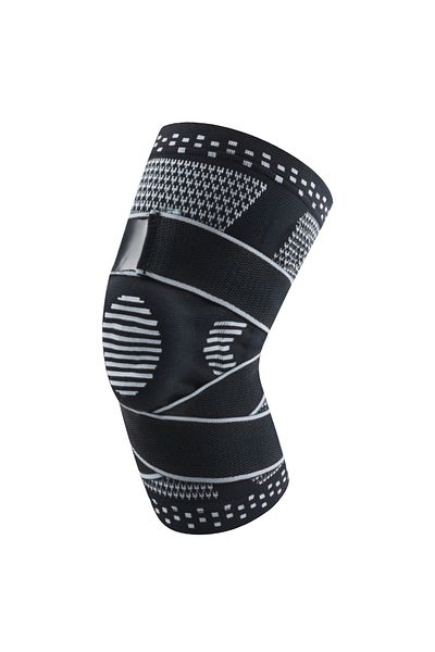 zenifique Zenifique Knee Protector, With Metal Springs And Silicone Pad, Black, Size XL