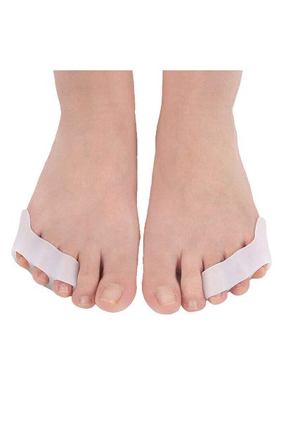 zenifique Set of 2 Finger Separators, Protection for Rigs, Silicone, White