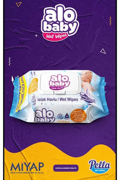 Alobaby Ekopack Wet Towel 120Pcs - 12 X 120Pcs 1440 Pieces