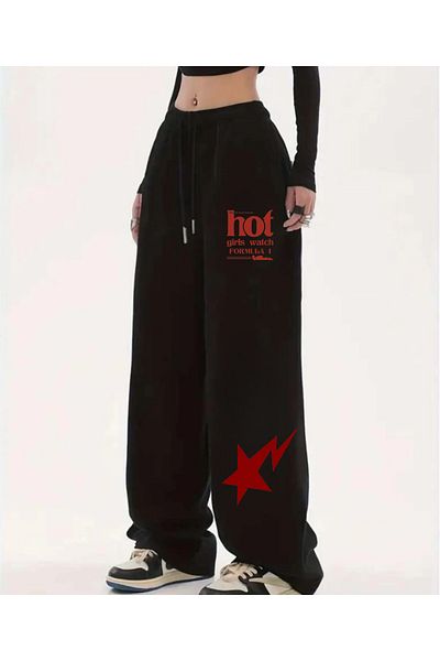 Touz Moda Street Style Hot Girl Printed Unisex Baggy Tracksuit