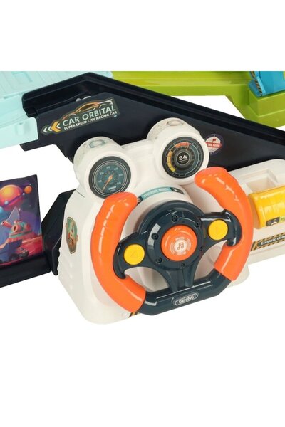 indiggo MARS ADVENTURE Indiggo 6-Car Track and Parking Playset