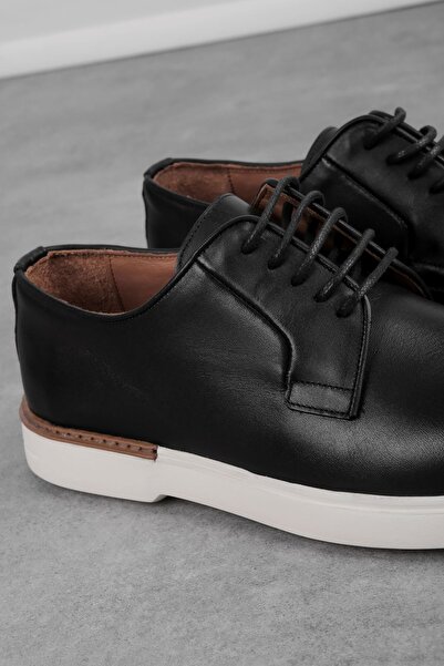 MY DERİ Larwey Men's Genuine Leather Lace-Up Casual Shoes 3909