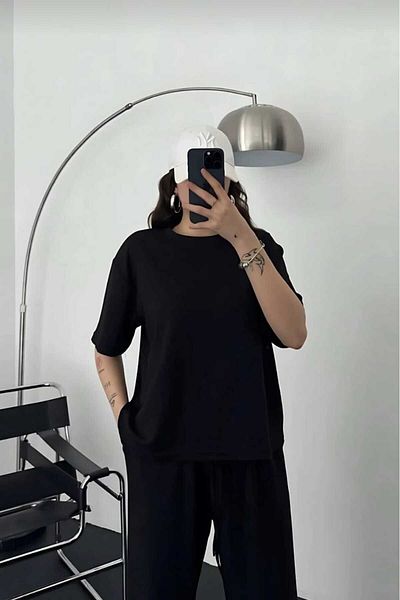 Fua Shop Γυναικείο Σετ Βαμβακερό Χτενισμένο Άνετο Κοστούμι