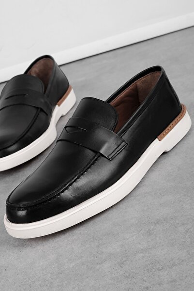 MY DERİ Armey Men's Genuine Leather Casual Shoes 3917