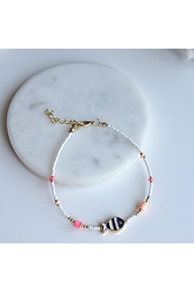 Venus Design خلخال سمكة ملون بالخرز