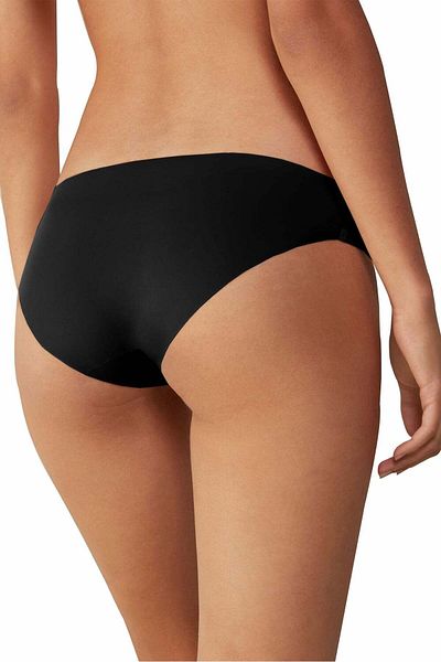Linovit Women's Panties Emilia, Low Waist, Seamless, Black - Black, Xl
