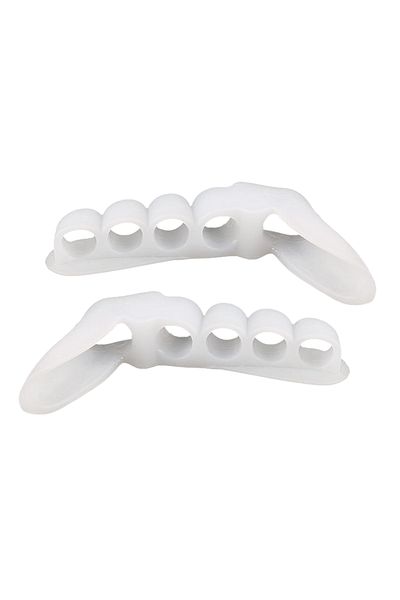 zenifique Set of 2 Protection for Mounts and 5 Finger Separator, Made of Silicone, White