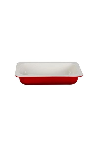 Lava Die-Cast Rectangular 1/3 Gastronomy Tub Size 32X17Cm. - Red
