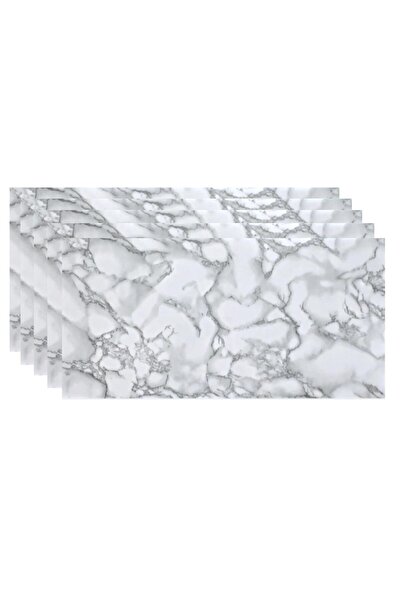 HOZRO Set of 10 x HOZRO self-adhesive marble imitation tiles, Abstract pattern