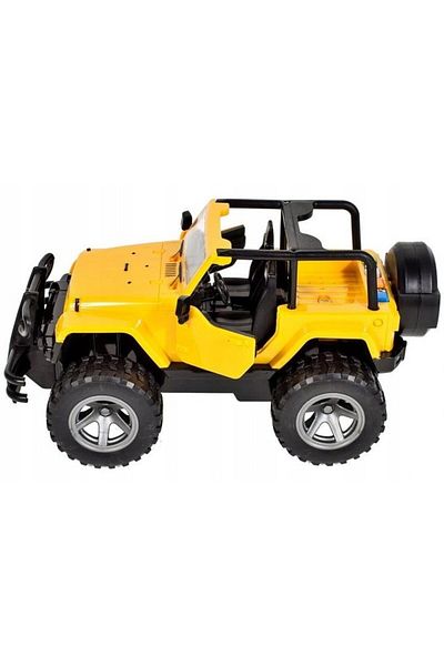 indiggo Toy Jeep with Lights and Sounds, Rubber Wheels, Front Door Opens, Scale 1:16, Length 24 cm, Indiggo,
