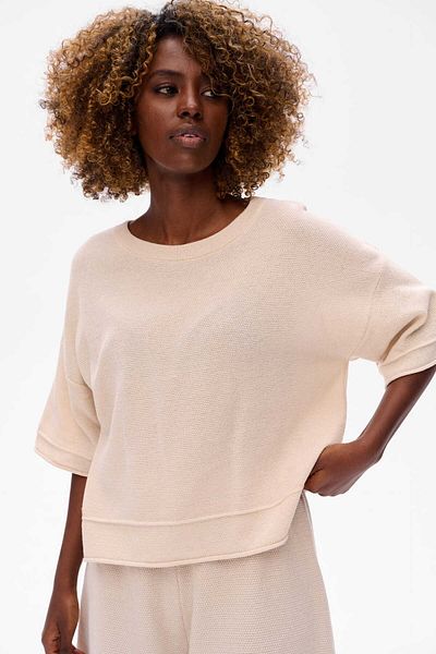 Blue Shadow Ladies' Blouse Klaymi Light Beige