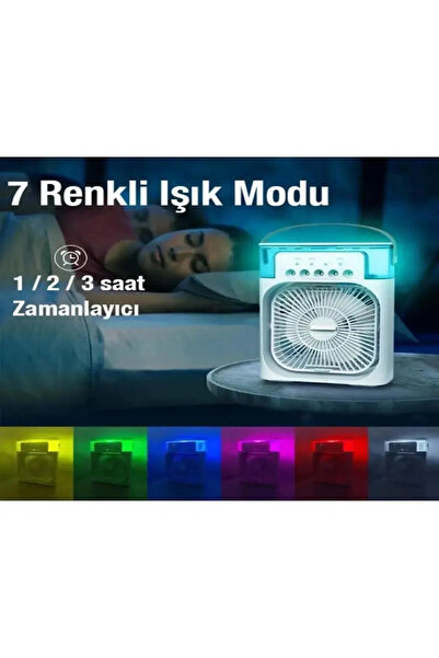 tuva modern Masaüstü Taşınabilir Buzlu Vantilatör Su Soğutmalı LED Işıklı Soğutucu Fan Air Cooler Fan