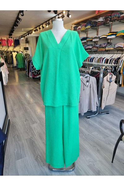Paşalı Percentage Cotton Half Sleeve Bottom Top Set