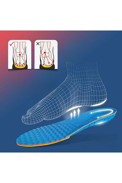 zenifique Set of 2 Zenifique Orthopedic Foam Insoles, Multicolor, Size 44-46