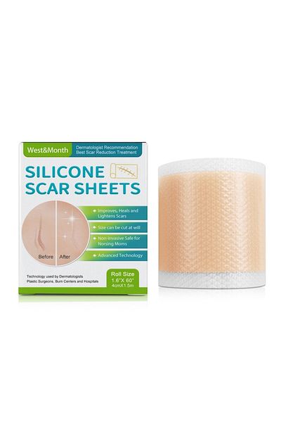 Sprise Plasturi siliconici pentru cicatrici reutilizabili, 4x150cm