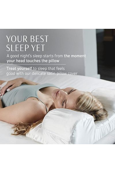 YourFacePillow satin pillowcase, white, 45x45 cm