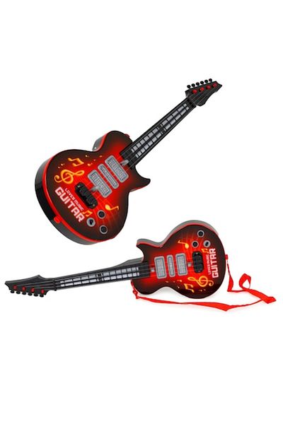ideal STORE Chitară Rock Loves Music pentru copii cu iluminare LED, senzor infraroșu și funcții interactive