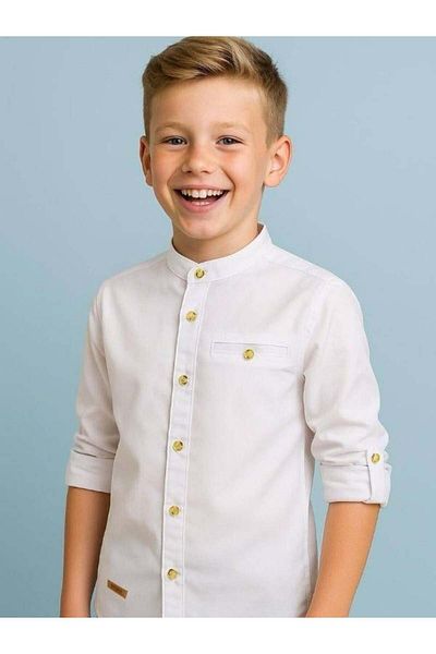 Zekids Boy's Collar Shirt