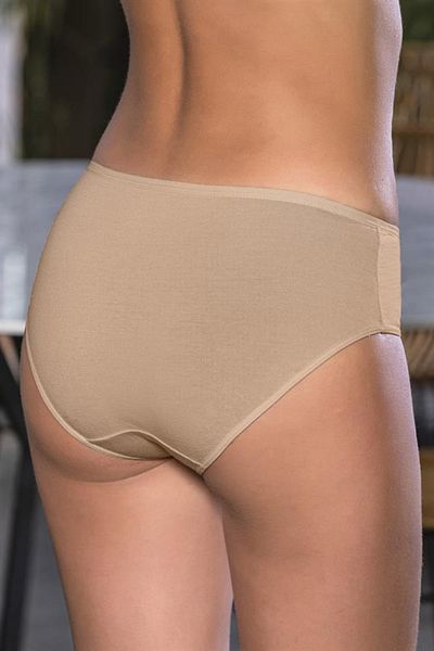 ALFA AKSESUAR 03 Cotton High Waist Slip Panties Tan (Brf2966)