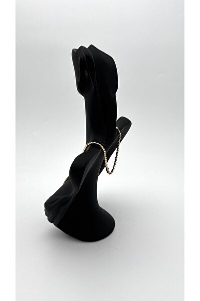 ELİOSA سلسلة ذهبية مطروقة غير قابلة للتشويه (60 سم) قلادة فولاذية