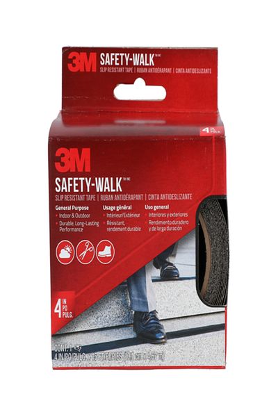 3M Safety Walk Slip Resistant Tape Black 4 x 180inch