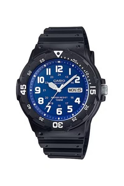 Casio ساعة كاسيو للرجال بمينا أزرق تناظرية - MRW-200H-2B2VDF