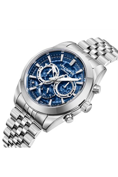 Lee Cooper Lee Cooper Men's Automatic Dark Blue Dial Watch - LC08176.390