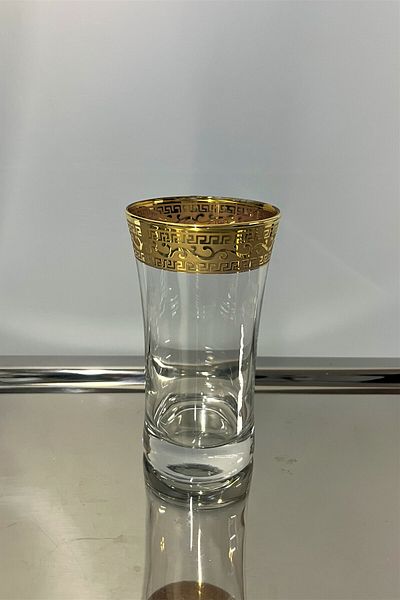 DECOSTYLE Pashabahçe 420055 300 Cc Decorated Hand-Decorated Soft Drink and Water Cup 6 Li