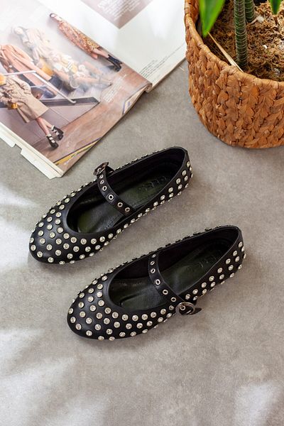 Adım Adım Kadı Stone Detailed Flat Ballerinas