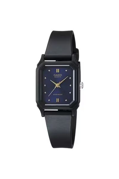 Casio ساعة كاسيو النسائية التناظرية ذات الميناء الأزرق - LQ-142E-2A