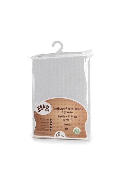 XKKO Bamboo fitted sheet 60x120 cm White XKKO