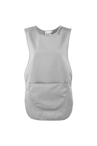 OEM Reversible Work Apron with Front Pocket, Light Gray