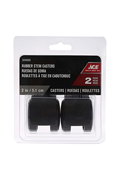 ACE عجلات نايلون ثقيلة الوزن على شكل دائري مكونة من قطعتين باللونين الأسود وا...