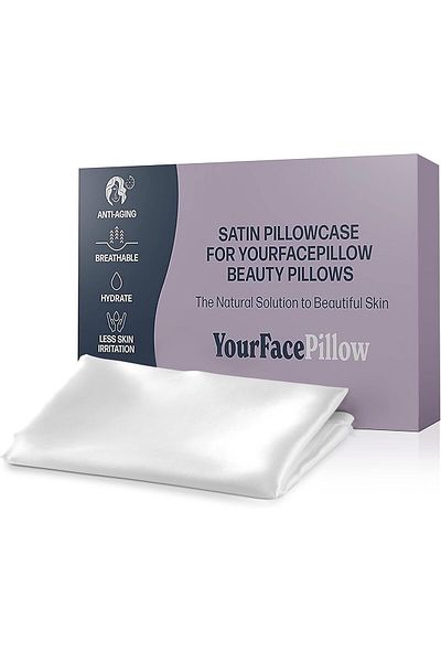 YourFacePillow satin pillowcase, white, 45x45 cm
