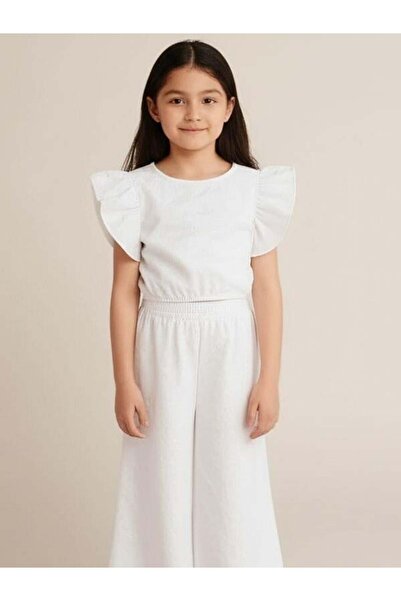 Zekids Girl's Laced Pants Suit