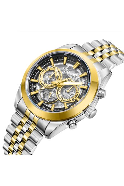Lee Cooper Lee Cooper Men's Automatic Black Dial Watch - LC08176.250