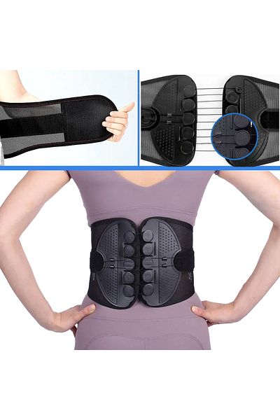zenifique Lumbar Decompression Belt, Pulley System, Zenifique, Black, Size S