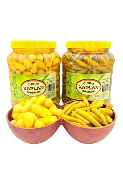 çubuk kaplan turşuları 2 Kg Cin Biber ve 2 Kg Sarı Biber Turşusu - Ev Yapımı ...