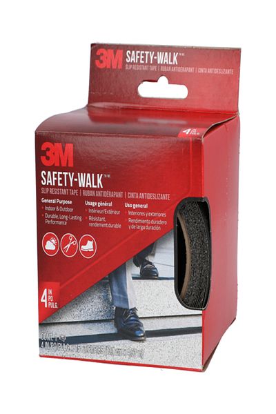 3M Safety Walk Slip Resistant Tape Black 4 x 180inch