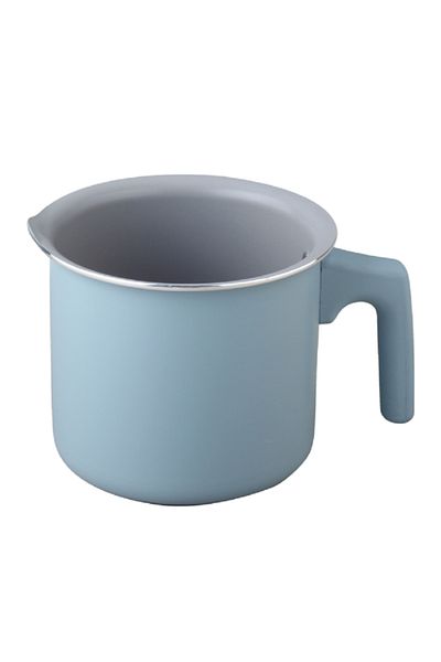 Parfait Two Layer Non Stick Coating Spiral Bottom Milk Jug Light Blue 2mm