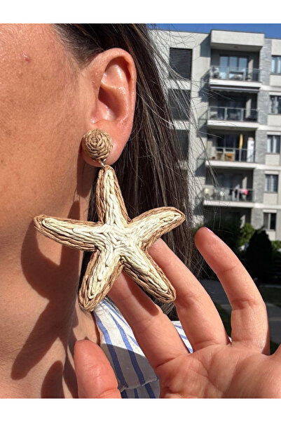 bijuxbymrv Star Paper Thread Woven Earrings