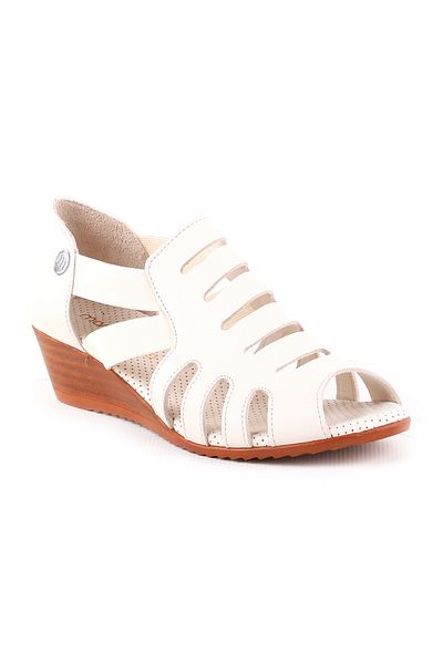 Mammamia 2740 Genuine Leather Women's Sandals – Orthopedic Sole, Summer Comfortable and Stylish Design