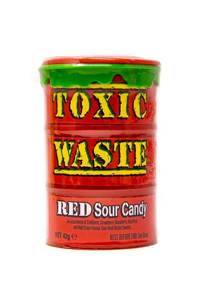 Toxic Waste RED Drum Extreme Sour Candy 42g