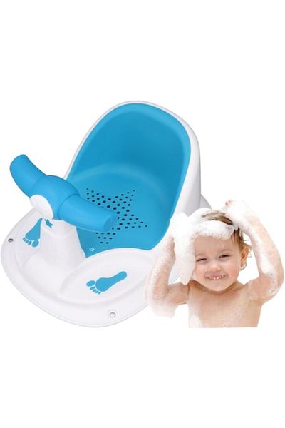 Smart Vibe Scaun de Baie pentru Bebelusi, SmartViBE®, Practic, Usor de Folosit, cu Ventuze pentru Fixare, Gaur
