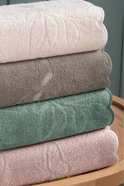 Altınbaşak Embroidered 4-Piece 50X90 Hand Towel Nabi V2